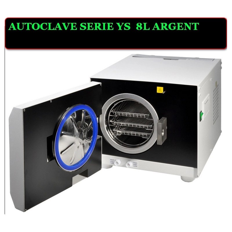 AUTOCLAVE CLASSE B SERIE ARGENT 8 L AVEC   IMPRIMANTE