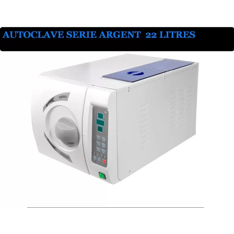 AUTOCLAVE CLASSE B SERIE ARGENT 22 LITRES