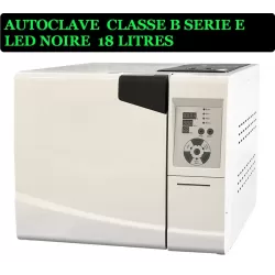 AUTOCLAVE CLASSE B SERIE E LED NOIRE 18 LITRES